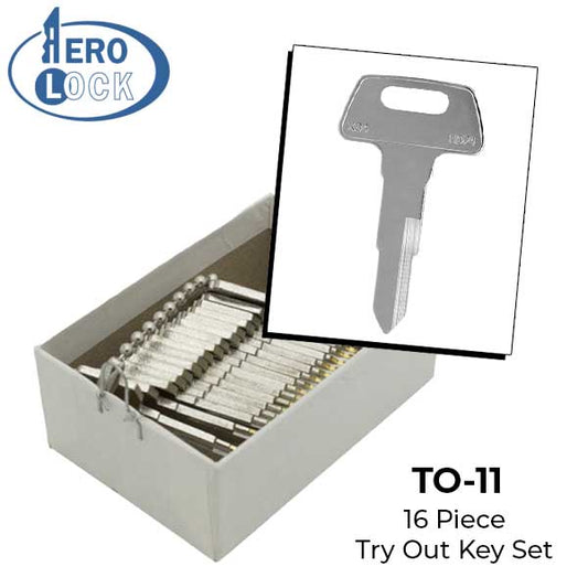 AeroLock - HD74 - Honda Motorcycle/ATV - Try-Out Key Set - 16 Keys - UHS Hardware