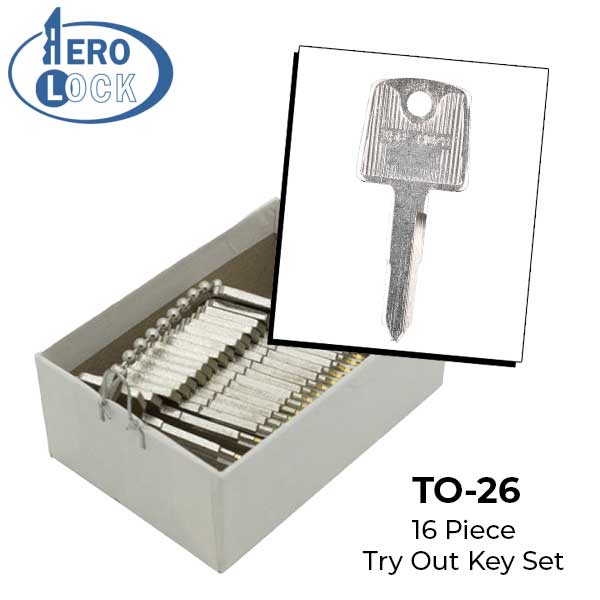 AeroLock - HD73 - Honda Motorcycle/ATV - Try-Out Key Set - 16 Keys - UHS Hardware