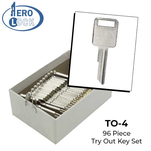 AeroLock - TO-4 - American Motors - All Locks Try-Out Key Set - RA4 - 96 Keys - UHS Hardware