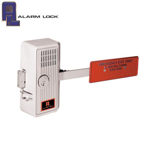 SirenLock Model 250 - Panic Paddle / Clapper Plate Style / Exit Device - US28 Silver Finish (Alarm Lock) - UHS Hardware