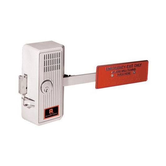 SirenLock Model 250 - Panic Paddle / Clapper Plate Style / Exit Device - US28 Silver Finish (Alarm Lock) - UHS Hardware