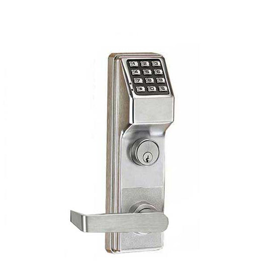 Alarm Lock Trilogy - DL2700CRR - LH - Keypad Mortise Lever Set - 26D - Satin Chrome - Grade 1 - UHS Hardware