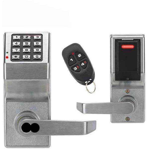 Alarm Lock Trilogy - DL2700LD - Access Control Lever Set - Remote Release FOB & Classroom Lockdown - IC Prep for Best/Falcon/Arrow - Satin Chrome - UHS Hardware