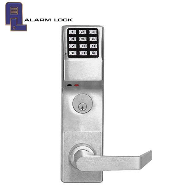 Trilogy DL3500CRL Classroom Mortise Lever Lock / w/ Audit Trail / Satin Chrome / Left Handed (Alarm Lock) - UHS Hardware