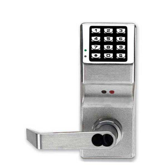 Alarm Lock Trilogy - DL4100IC - Digital Keypad Lever Set w/ High Capacity Audit Trail - SFIC Core - Satin Chrome - Fire Rated - Grade 1 - UHS Hardware