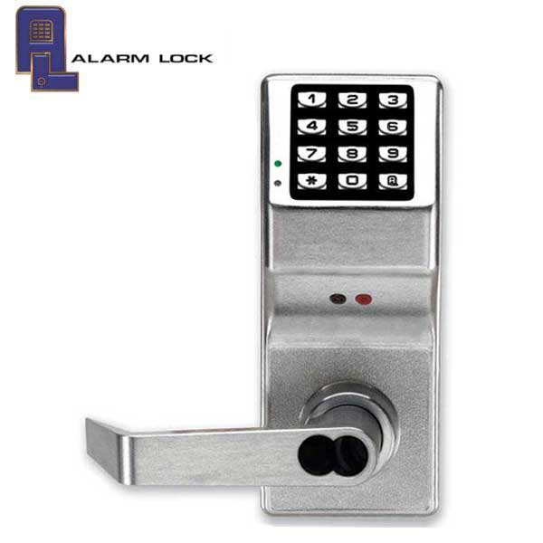 Alarm Lock Trilogy - DL4100IC - Digital Keypad Lever Set w/ High Capacity Audit Trail - SFIC Core - Satin Chrome - Fire Rated - Grade 1 - UHS Hardware