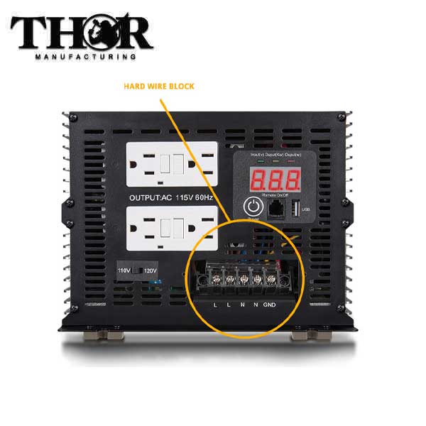 THOR - THPW5000 - 5000 Watt Pure Sine Wave Power Inverter - w/ USB 2.1 - UHS Hardware