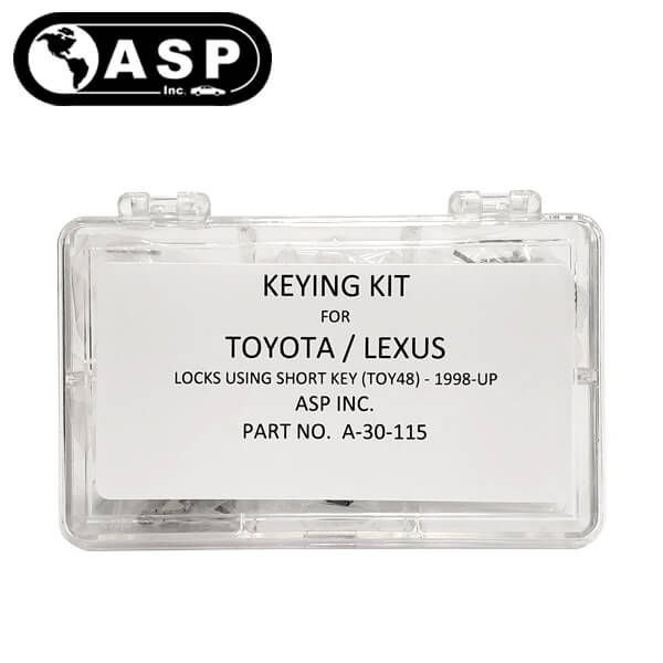 1998-2009 Lexus Short Blade / TOY48 / Keying Tumbler Kit / A-30-115 (ASP) - UHS Hardware