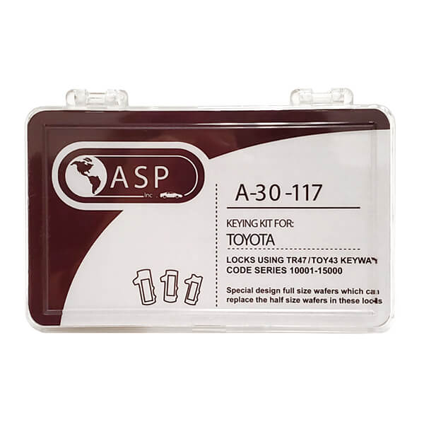 1995-2019 Toyota Scion Pontiac Subaru / TR47 / TOY43 / 8 Cut / Keying Tumbler Kit / A-30-117 (ASP) - UHS Hardware