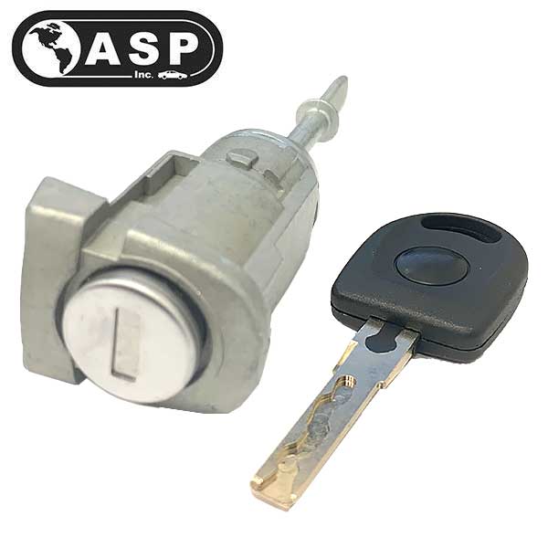 1998-2006 Volkswag0en Audi / HU66 / LH Driver Door Lock Cylinder / Coded /  D-31-127 (ASP) - UHS Hardware