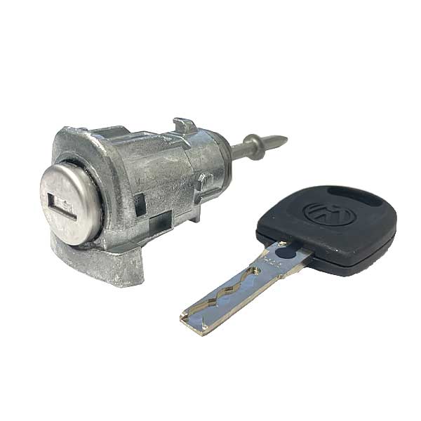 2001-2006 Volkswagen Audi / HU66 / LH Driver Door Lock Cylinder / Coded / D-31-129 (ASP) - UHS Hardware