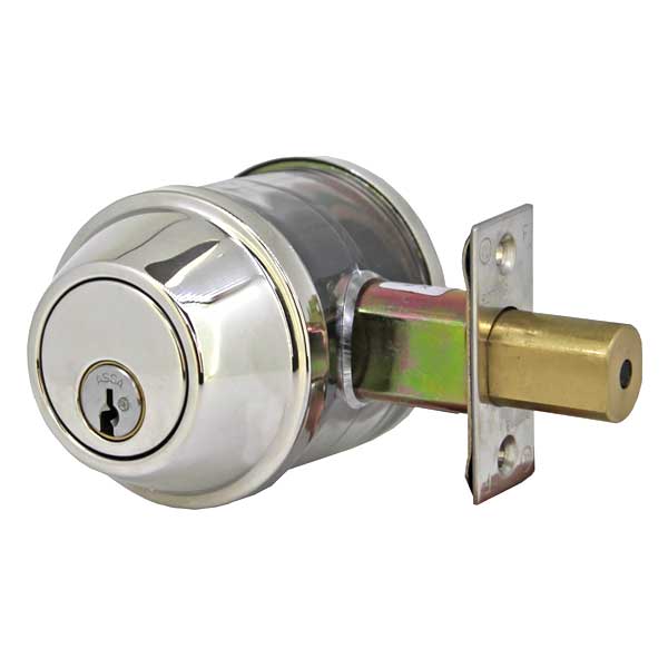 ASSA - M90 Series - MAX+ / Maximum + Security Restricted Single Cylinder Deadbolt - 626 - Satin Chrome - Grade 2 - UHS Hardware