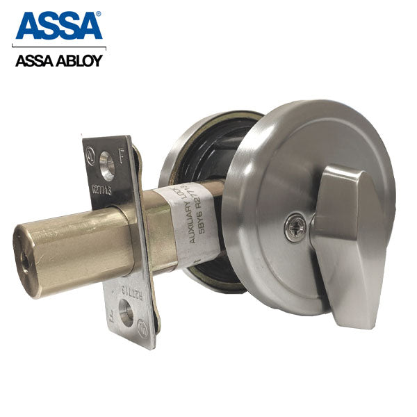 ASSA - M90 Series - MAX+ / Maximum + Security Restricted Single Cylinder Deadbolt - 626 - Satin Chrome - Grade 2 - UHS Hardware