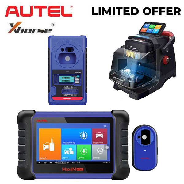 Autel IM508 with XP400 PRO & Xhorse Dolphin 2 XP005L - Key Cutting and Programing Bundle