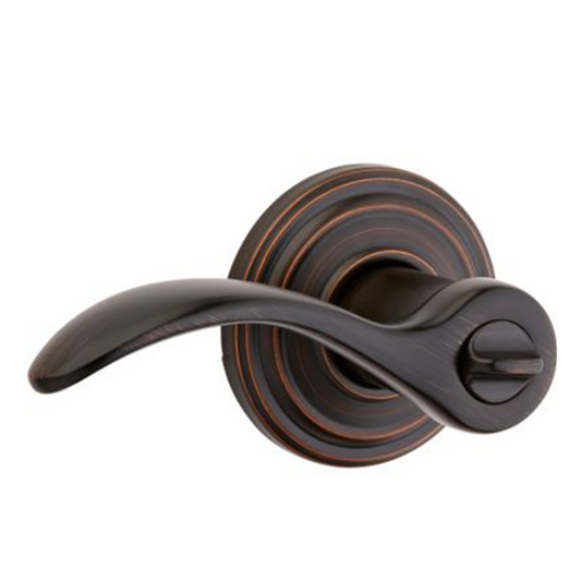 Kwikset - 740PML - Pembroke Door Lever Set  - Keyed Entry - Round Rose - 11P - Venetian Bronze - Grade 2 - UHS Hardware