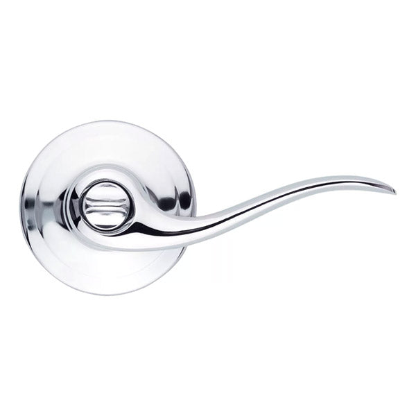 Kwikset - 730TNL - Tustin Lever - Round Rose - Privacy - 26 - Polished Chrome - Grade 2 - UHS Hardware