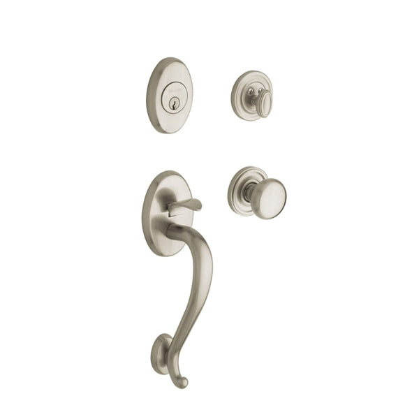 Baldwin Reserve - Logan Handle Set - Singl Cyl - 150 - Satin Nickel - Grade 1 - UHS Hardware