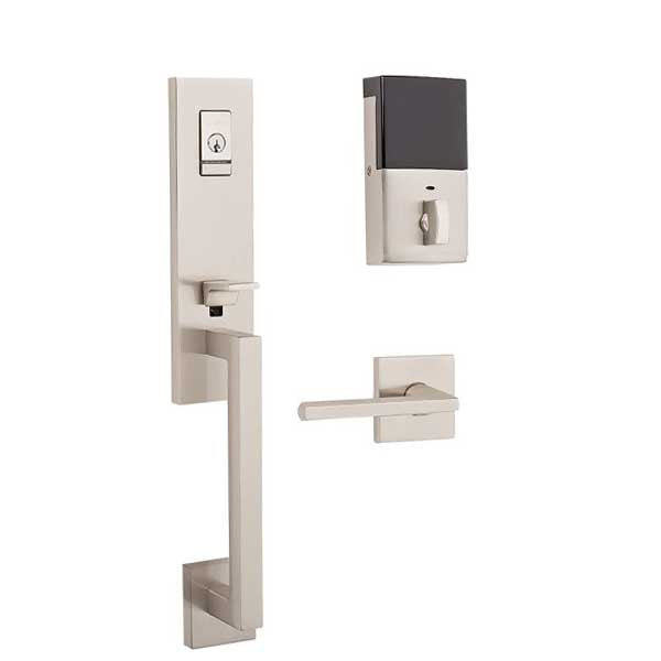 Baldwin Estate Evolved - 85391.BLENT - Minneapolis 3/4 Escutcheon Electronic Handleset - Singl Cyl - Bluetooth - 150 - Satin Nickel - Grade 2 - LH - UHS Hardware