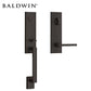 Baldwin Reserve - Seattle Contemporary Lever Handleset - Singl Cyl - Contemporary Square Rose - 190 - Satin Black - Grade 2 - RH - UHS Hardware