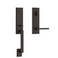 Baldwin Reserve - Seattle Contemporary Lever Handleset - Singl Cyl - Contemporary Square Rose - 190 - Satin Black - Grade 2 - RH - UHS Hardware