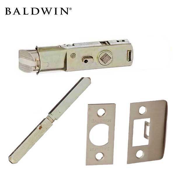 Baldwin Reserve - PV.CON.CSR - Contemporary Knob - Square Rose - 150 - Satin Nickel - Privacy - Grade 2 - UHS Hardware