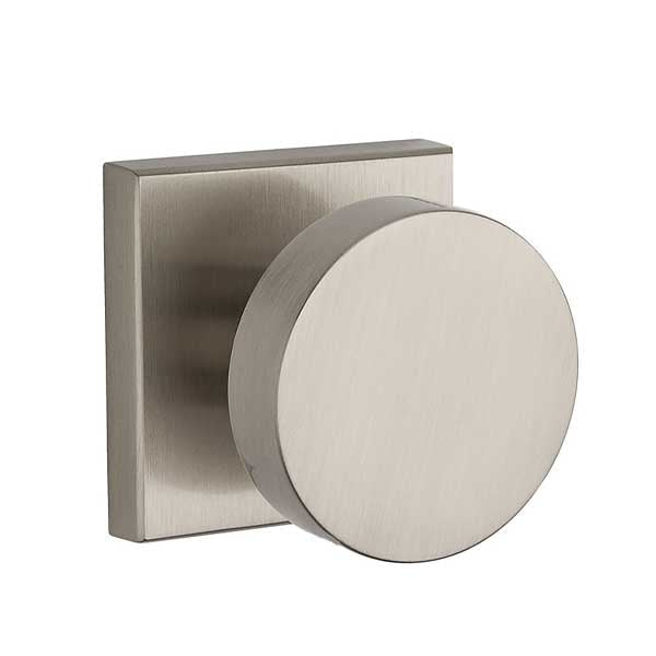 Baldwin Reserve - PV.CON.CSR - Contemporary Knob - Square Rose - 150 - Satin Nickel - Privacy - Grade 2 - UHS Hardware