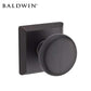 Baldwin Reserve - PS.ROU.TSR - Round Knob - Traditional Square Rose - 112 - Venetian Bronze - Passage - Grade 2 - UHS Hardware