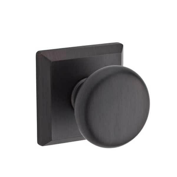 Baldwin Reserve - PS.ROU.TSR - Round Knob - Traditional Square Rose - 112 - Venetian Bronze - Passage - Grade 2 - UHS Hardware