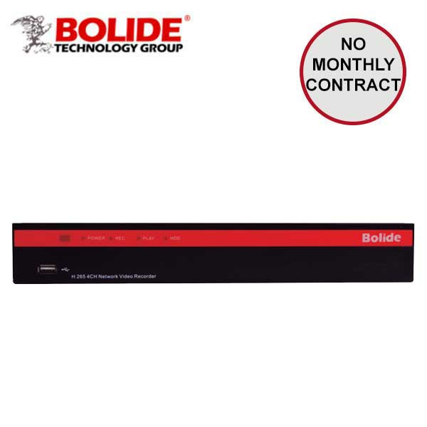 Bolide / 4 Channel / 8MP / 4K / NVR / 1 SATA / 8TB HDD / 4 Port POE / BN-NVR-4NX-S - UHS Hardware