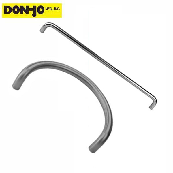 Don-Jo - 1170147 - "C" Pull/Push Bar Set - 630 - Stainless Steel - UHS Hardware