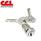 Universal Interior - Multi-Cam Mailbox Lock - Bright Nickel Finish (US14) (CCL-82010) - UHS Hardware