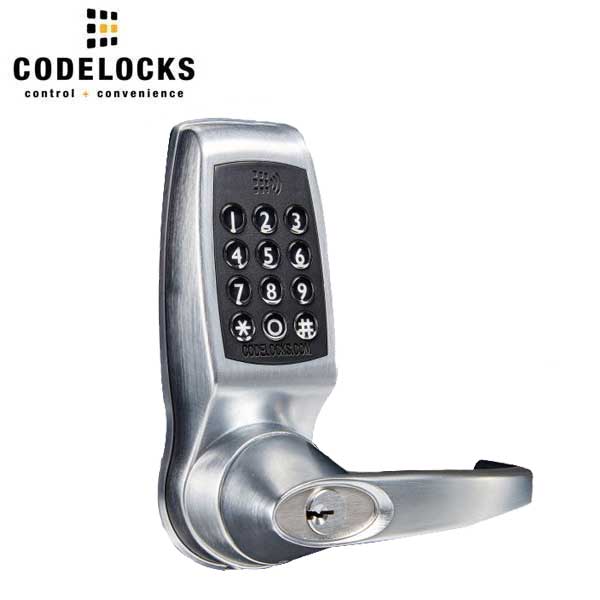 Code Locks - CL4510-BS - Electronic Smart Lock - 2 3/4" Mortise Latch Bolt - Entrance - Brushed Steel - UHS Hardware