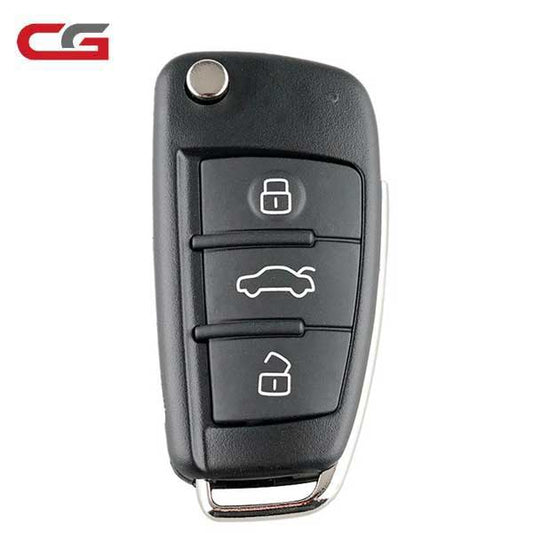 2006-2015 Audi / 3-Button Flip Key / PN: 4F0837220AG / IYZ 3314 - UHS Hardware