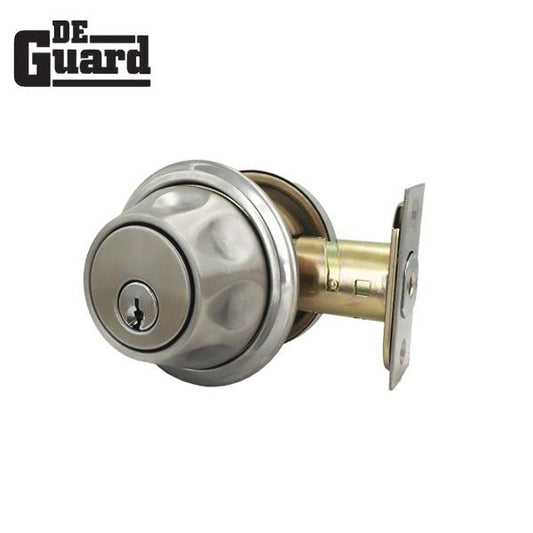 Premium Single Cylinder "Spin To Lock" Deadbolt - Satin Chrome - Grade 3 - KW1 - UHS Hardware