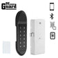 Electronic Keyless Entry Smart Hotel Cabinet Lock - Bluetooth / App Control / Prox Card / Key Code - Matte Black - UHS Hardware