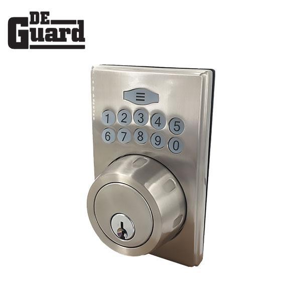 Electronic Deadbolt w/ TurnToLock – Satin Nickel – SN – KW1 - UHS Hardware