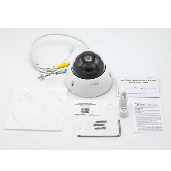 Dahua / IP / 4MP / Dome Camera / Fixed / 2.8mm Lens / Outdoor / WDR / IP67 / IK10 / 26m Smart IR / Starlight / 5 Year Warranty / DH-N45DM62 - UHS Hardware
