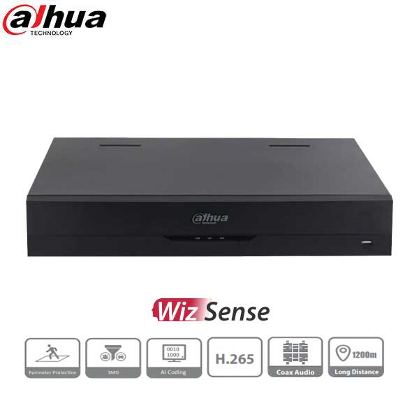 Dahua / HDCVI DVR / 32 Channels / Analytics+ / Mini 1.5U / Penta-brid / 8MP / 1080p / 6TB HDD / X54B5L6 - UHS Hardware