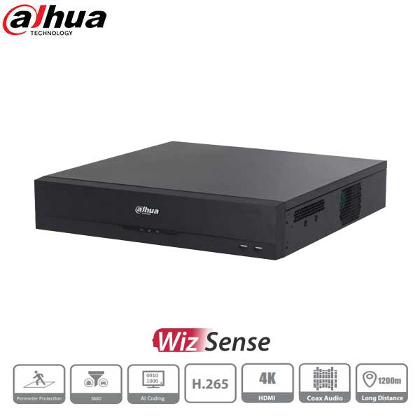 Dahua / HDCVI DVR / 32 Channels / Analytics+/ 2U / Penta-brid / 12MP / 4k / 6TB HDD / X88B5S6 - UHS Hardware