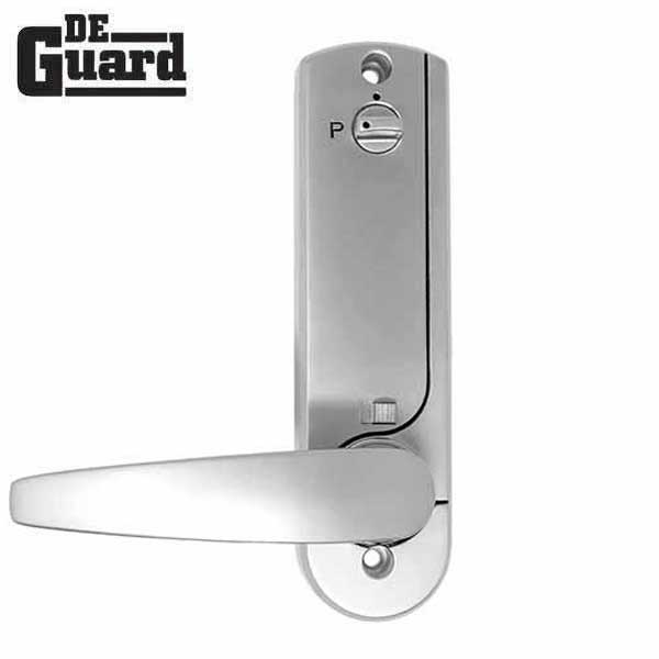 Premium Mechanical Keypad Keyless Lever Lock - EZ Code Change - Satin Chrome - UHS Hardware