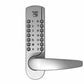 Premium Mechanical Keypad Keyless Lever Lock - EZ Code Change - Satin Chrome - UHS Hardware