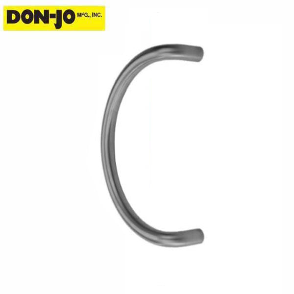 Don-Jo - 1170 - "C" Round Door Pull - 12" CTC - 628 - Satin Aluminum - UHS Hardware