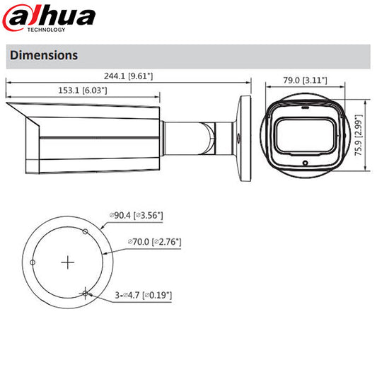 Dahua / IP Camera / Bullet / 5 MP / DH-N53AF5Z - UHS Hardware