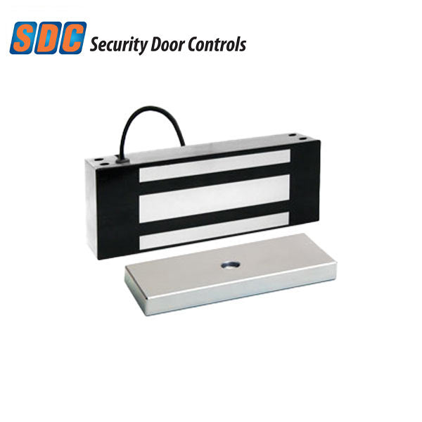 SDC - E6200 - Single Magnetic Lock - Surface Mount - Weatherized - 1200lbs. - 12/24VDC - Satin stainless steel - Grade 1 - UHS Hardware