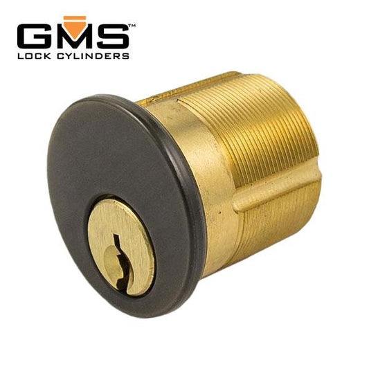 GMS Mortise Cylinder - 1-1/2"- 6-Pin - US10B - Oil Rubbed Bronze -Schlage C~K - UHS Hardware