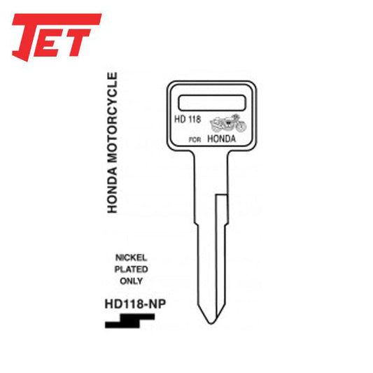 JET - HD118-NP -Honda Motorcycles - 2001-2007 Reflex / 2014+ Grom - UHS Hardware