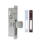 ILCO - 185 Deadbolt Mortise Lock - 31/32" Backset - No Handing - Flat Faceplate - Clear/Dark Bronze - UHS Hardware