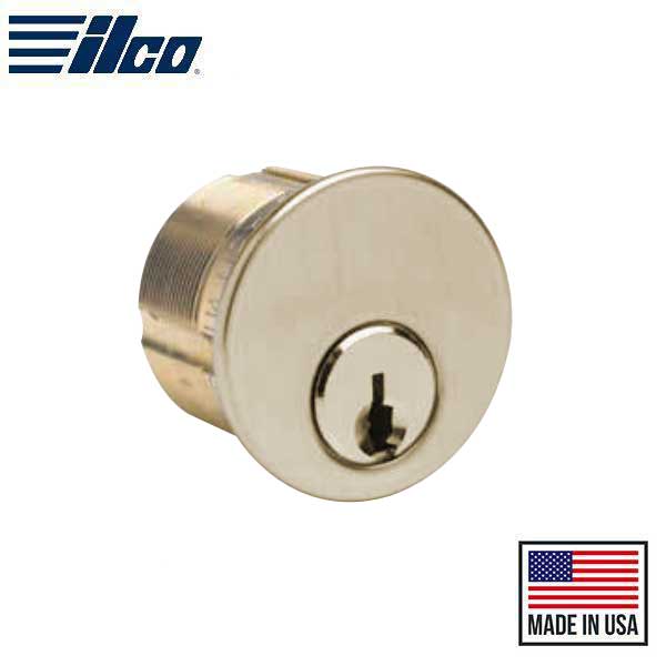 ILCO - 7205 - Mortise Cylinder - 5 Pin - 1 1/4" - Schlage C - Standard Cam - KD - 03 - Bright Brass - Grade 1 - UHS Hardware