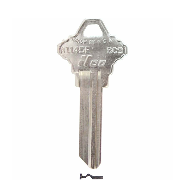 A1145E-SC9 SCHLAGE Key Blank - 6 Pin or Disc - ILCO - UHS Hardware