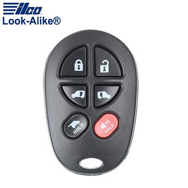 2004-2018 Toyota / 6-Button Keyless Entry Remote / PN: 89742-AE050 / GQ43VT20T (AFTERMARKET) - UHS Hardware